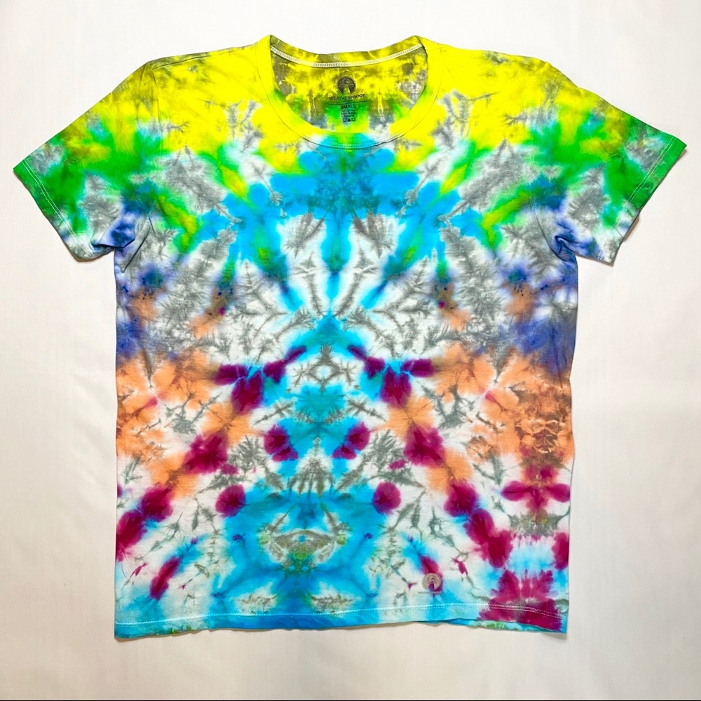 Handmade Scrunch Tie Dye Tees using Procion Dyes